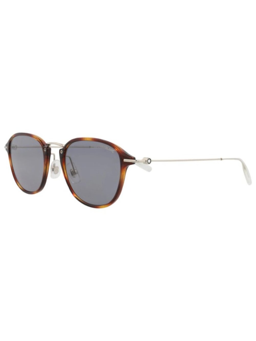 New Montblanc Women's Sunglasses Round Oval Injection Frame Mens Havana Silver